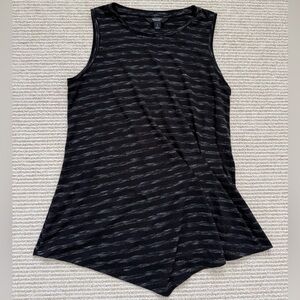 Simply Vera Vera Wang Black and White Striped Women's Sleeveless Top